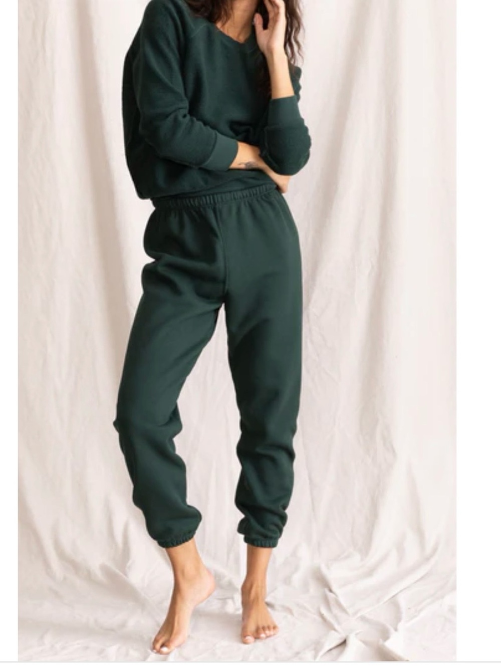 Perfectwhitetee Stevie pants in Pine